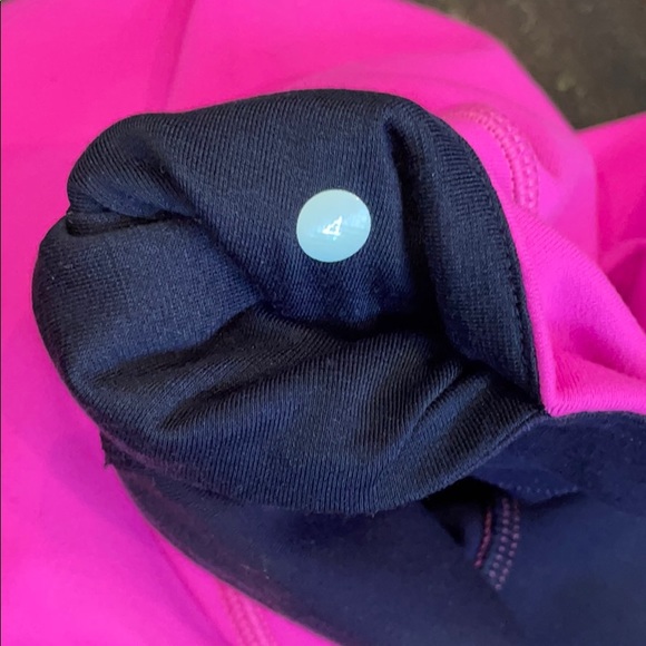 Lululemon pink purple wonderunder crop pant size 4 - Picture 7 of 12